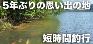 5年ぶり！学生時代お世話になった野池へ短時間釣行