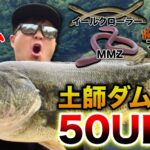 梅雨入り前の土師ダムへ！サイトゲームで50UP連発？癖ありワームに好反応〜